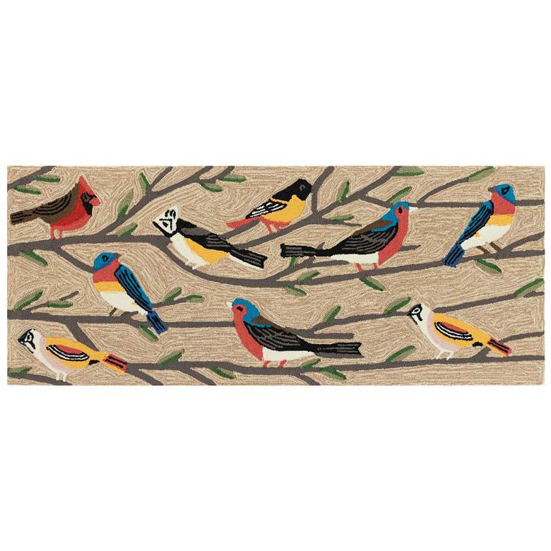 Image 2 Liora Manne Frontporch Birds Indoor/Outdoor Mat Multi 2'x5'
