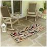 3_Liora Manne Frontporch Birds Indoor/Outdoor Mat Multi 2'x5' more views