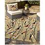 Thumbnail3 of Liora Manne Frontporch Birds Indoor/Outdoor Mat Multi 3'6"x5'6" more views