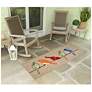 3_Liora Manne Frontporch Birds Indoor/Outdoor Mat Neutral 2'x5' more views