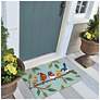 Thumbnail1 of Liora Manne Frontporch Birds On A Branch Indoor/Outdoor Mat Blue 1'8"x2'6"