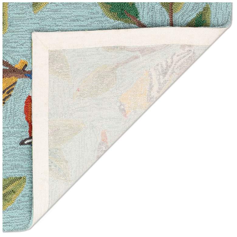 Image 5 Liora Manne Frontporch Birds On A Branch Indoor/Outdoor Mat Blue 2'x5' more views