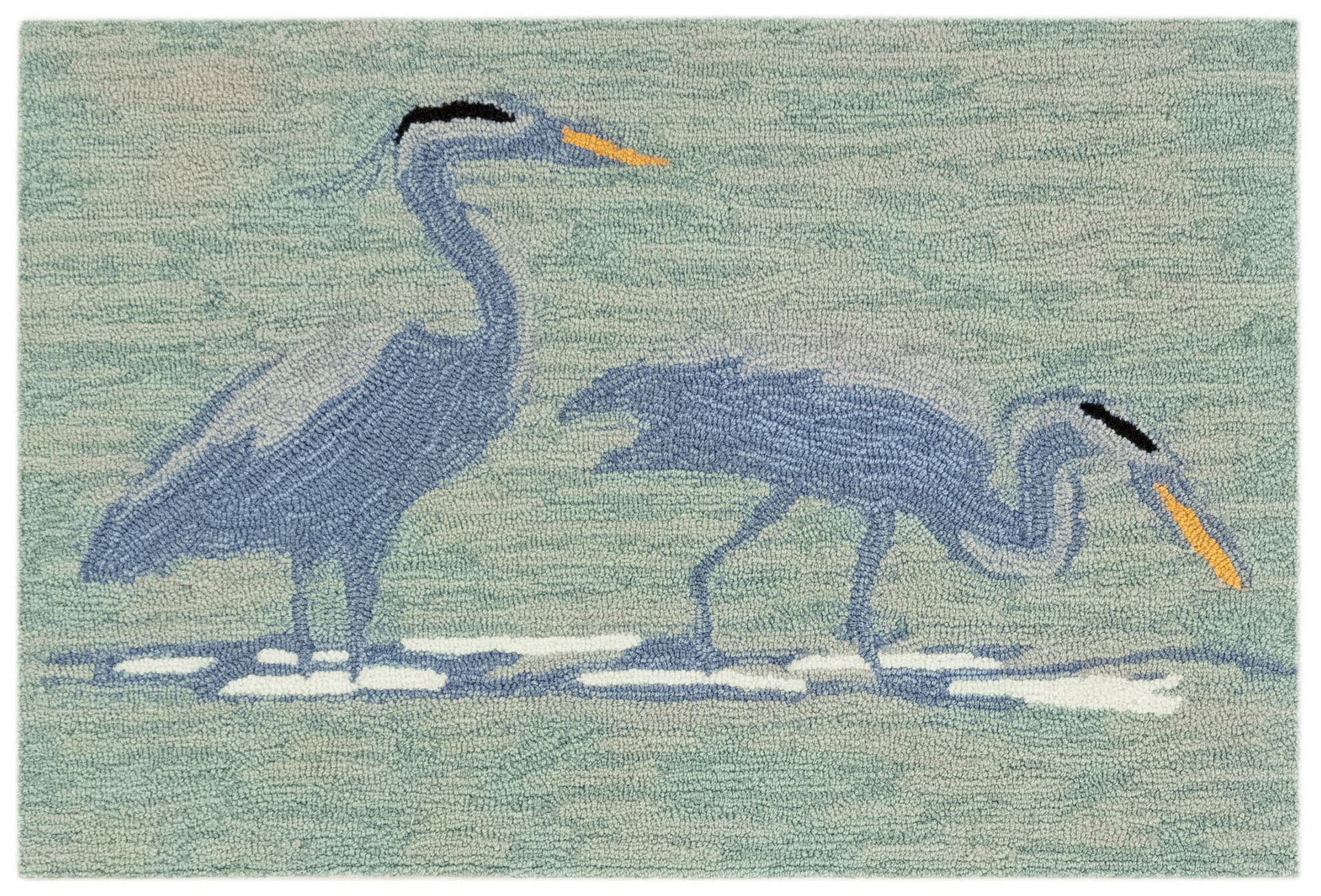 Thumbnail2 of Liora Manne Frontporch Blue Heron Indoor/Outdoor Mat Lake 1'8"x2&#