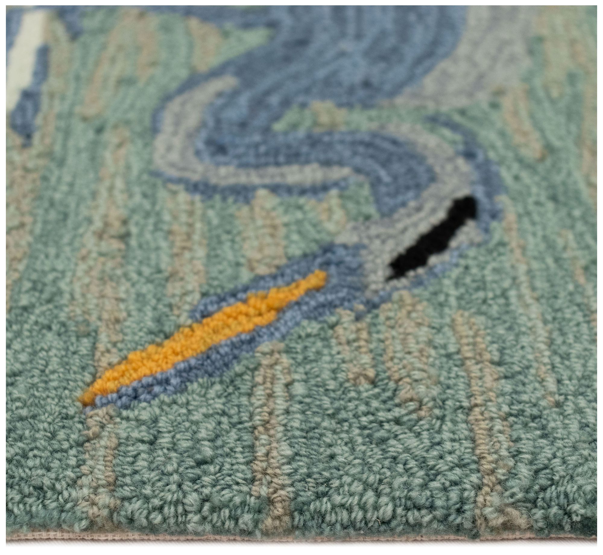 Liora Manne Frontporch Blue Heron Indoor/Outdoor Mat Lake 2'6"x4'