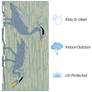 4_Liora Manne Frontporch Blue Heron Indoor/Outdoor Mat Lake 2'x5' more views