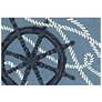 Thumbnail2 of Liora Manne Frontporch Captain's Wheel Indoor/Outdoor Mat Marine 2'x3'