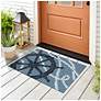 Thumbnail1 of Liora Manne Frontporch Captain's Wheel Indoor/Outdoor Mat Marine 2'x3'
