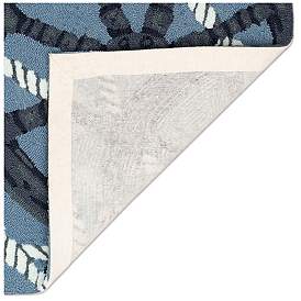 Image4 of Liora Manne Frontporch Captain's Wheel Indoor/Outdoor Mat Marine 2'x3' more views