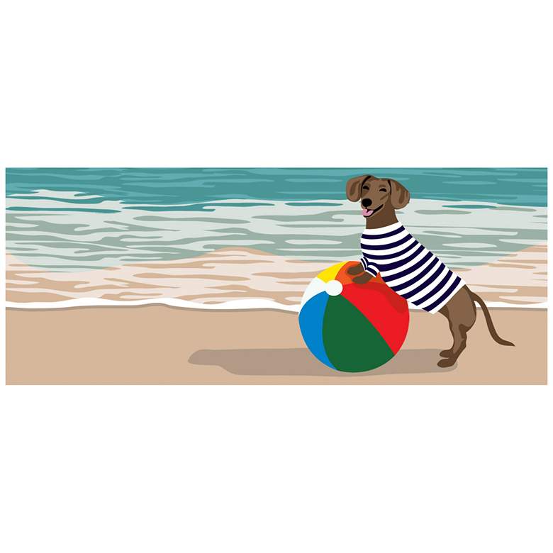 Image 1 Liora Manne Frontporch Coastal Dog Indoor/Outdoor Mat Ocean 2'x5'