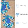 3_Liora Manne Frontporch Crabs Indoor/Outdoor Mat Blue 2'x5' more views