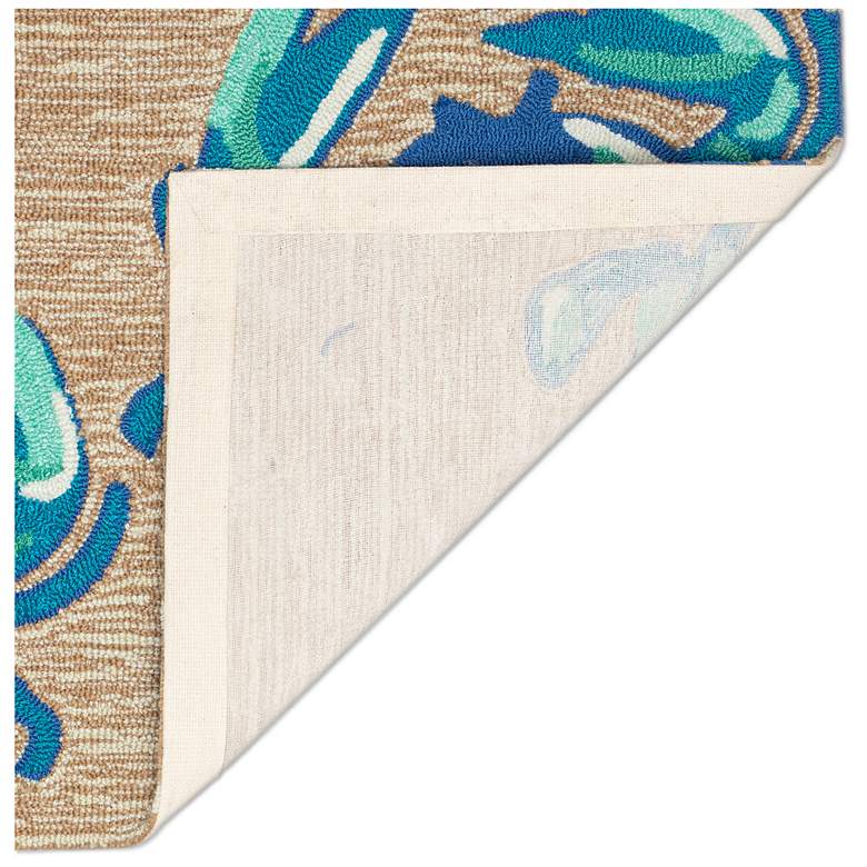 Image 4 Liora Manne Frontporch Crabs Indoor/Outdoor Mat Blue 2'x5' more views