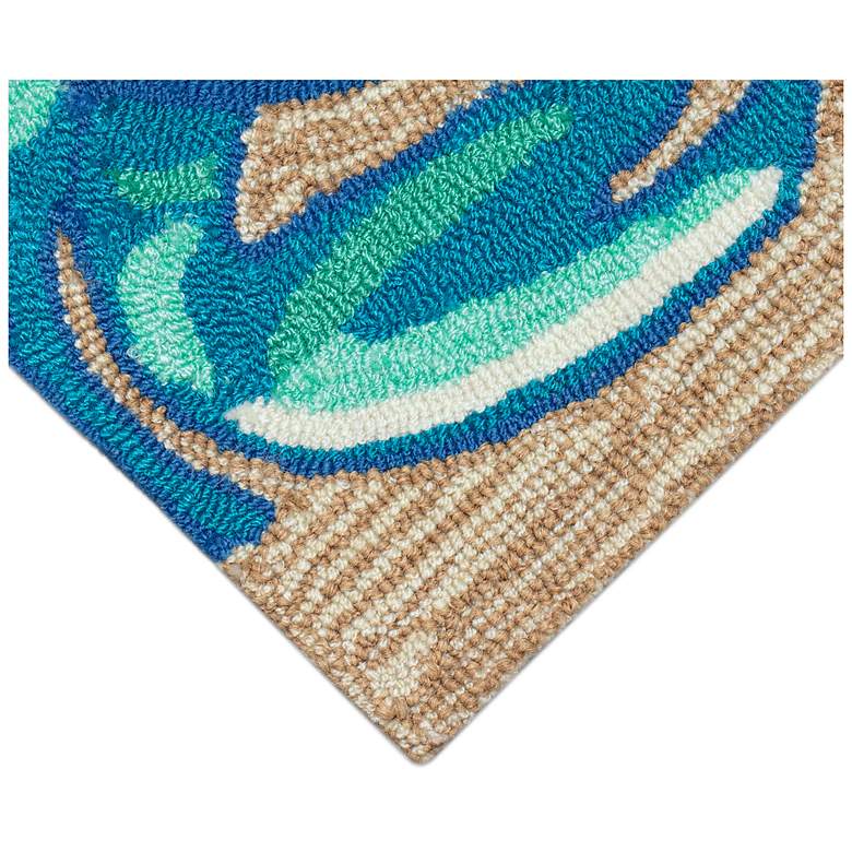 Image 5 Liora Manne Frontporch Crabs Indoor/Outdoor Mat Blue 2'x5' more views