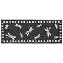 2_Liora Manne Frontporch Dragonfly Indoor/Outdoor Mat Midnight 2'x5'