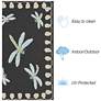 3_Liora Manne Frontporch Dragonfly Indoor/Outdoor Mat Midnight 2'x5' more views