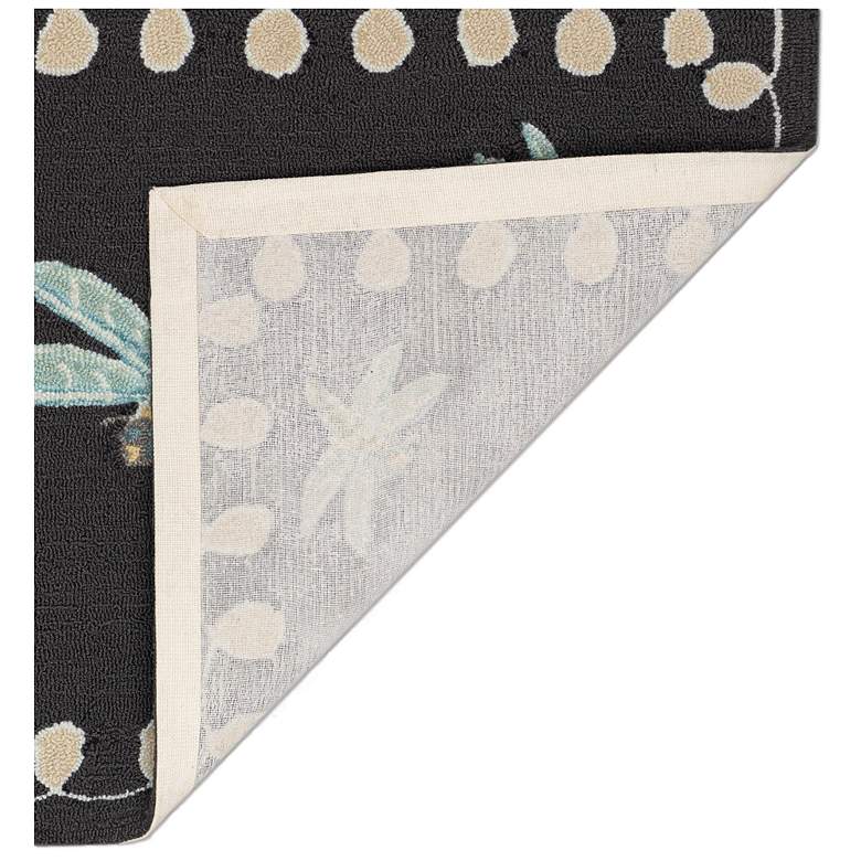 Image 4 Liora Manne Frontporch Dragonfly Indoor/Outdoor Mat Midnight 2'x5' more views