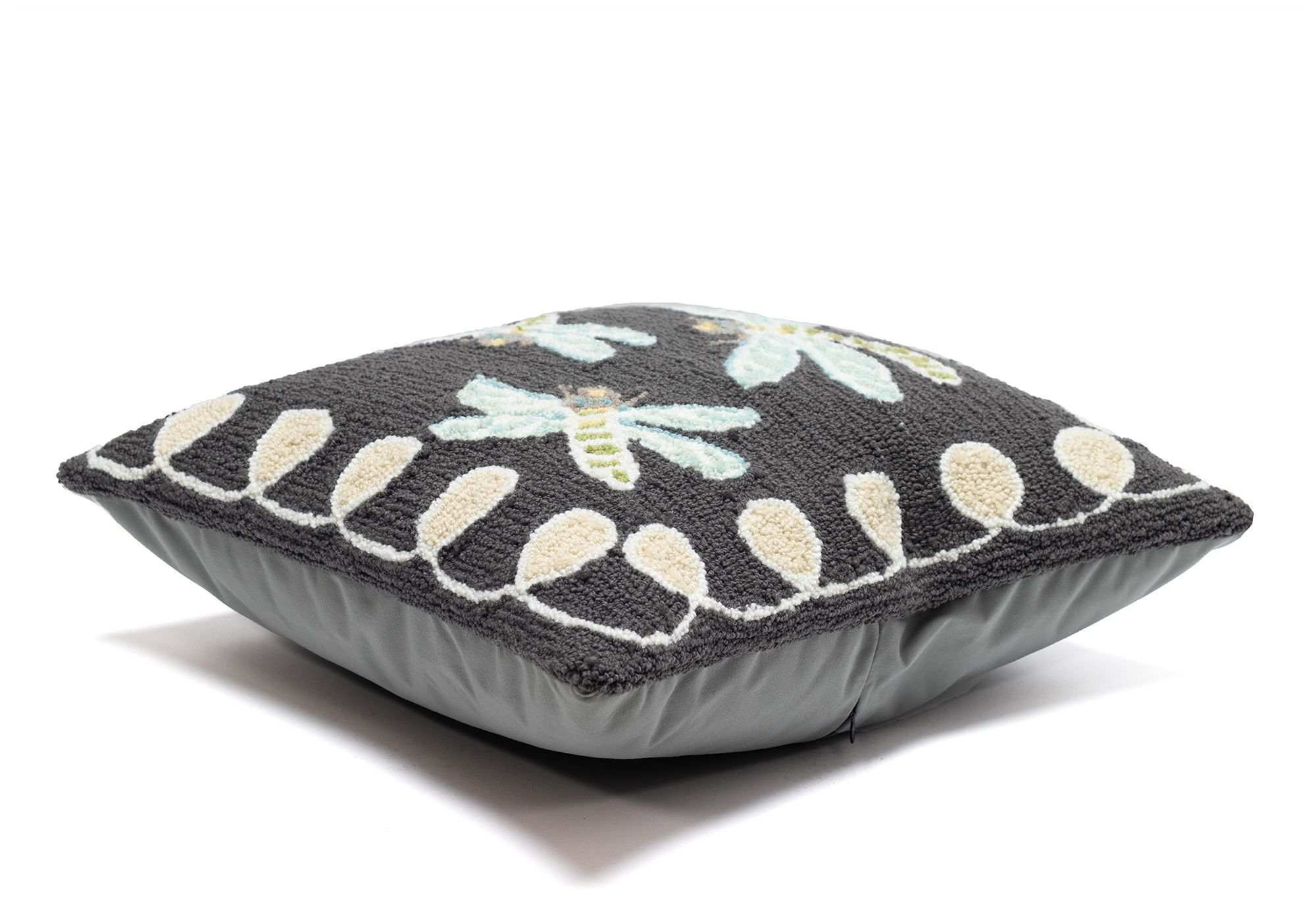 Image 6 Liora Manne Frontporch Dragonfly Indoor/Outdoor Pillow Midnight 18"x18 more views
