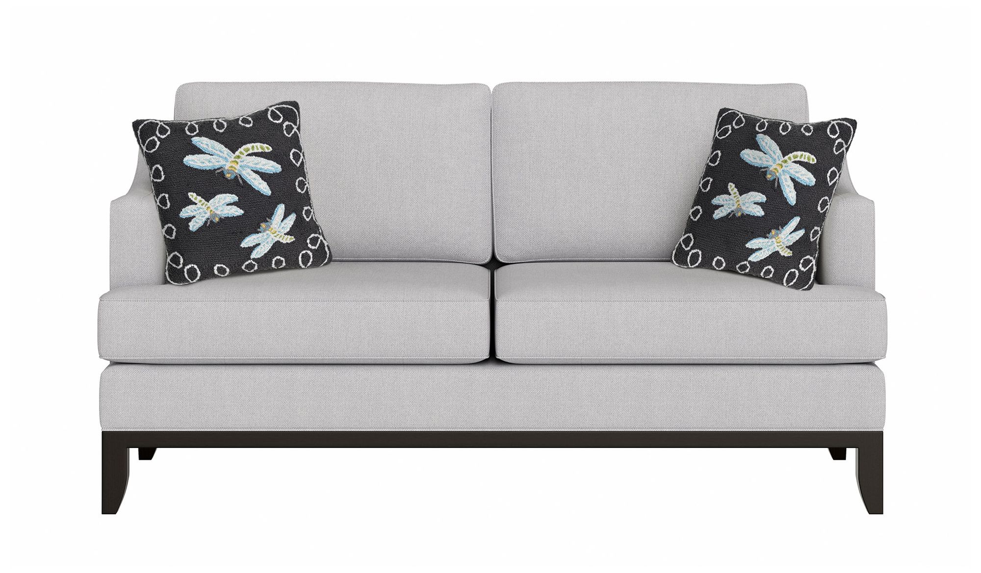 Liora Manne Frontporch Dragonfly Indoor/Outdoor Pillow Midnight 18"x18