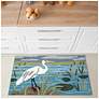 Liora Manne Frontporch Egret Indoor/Outdoor Mat Lake 2'6"x4'