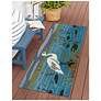 2_Liora Manne Frontporch Egret Indoor/Outdoor Mat Lake 2'x5' more views