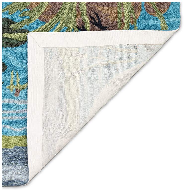 Image 4 Liora Manne Frontporch Egret Indoor/Outdoor Mat Lake 2'x5' more views