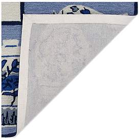 Image4 of Liora Manne Frontporch Ginger Jars Indoor/Outdoor Mat Blue 2'x5' more views