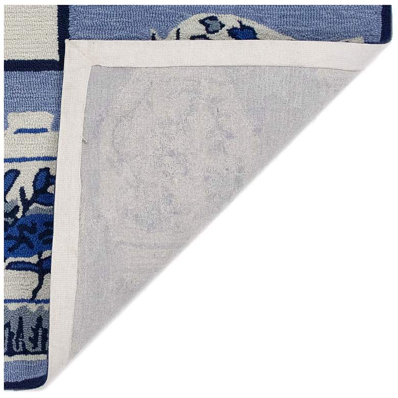 Image 4 Liora Manne Frontporch Ginger Jars Indoor/Outdoor Mat Blue 2'x5' more views