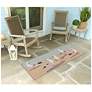 3_Liora Manne Frontporch Gulls Indoor/Outdoor Mat Sand 2'x5' more views