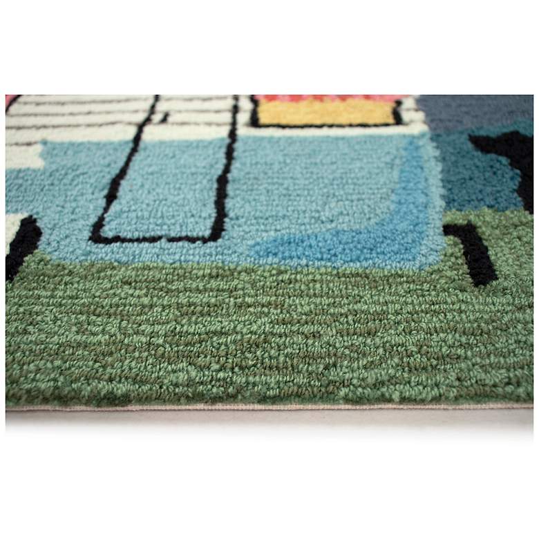 Image 7 Liora Manne Frontporch Happy Camper Indoor/Outdoor Mat Night 1'8"x2'6" more views