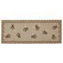2_Liora Manne Frontporch Honeycomb Bee Indoor/Outdoor Mat Natural 2'x5'
