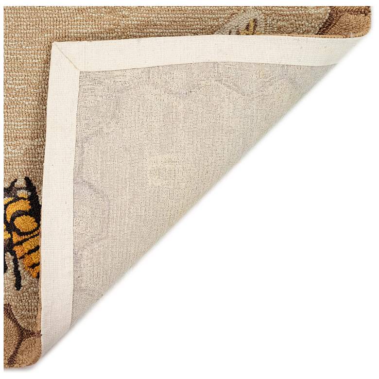 Image 5 Liora Manne Frontporch Honeycomb Bee Indoor/Outdoor Mat Natural 2'x5' more views