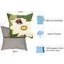 4_Liora Manne Frontporch Ladybug Indoor/Outdoor Pillow Green 18"x18" more views