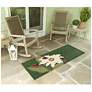 1_Liora Manne Frontporch Ladybugs Indoor/Outdoor Mat Green 2'x5'