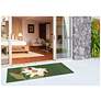 Liora Manne Frontporch Ladybugs Indoor/Outdoor Mat Green 2'x5'