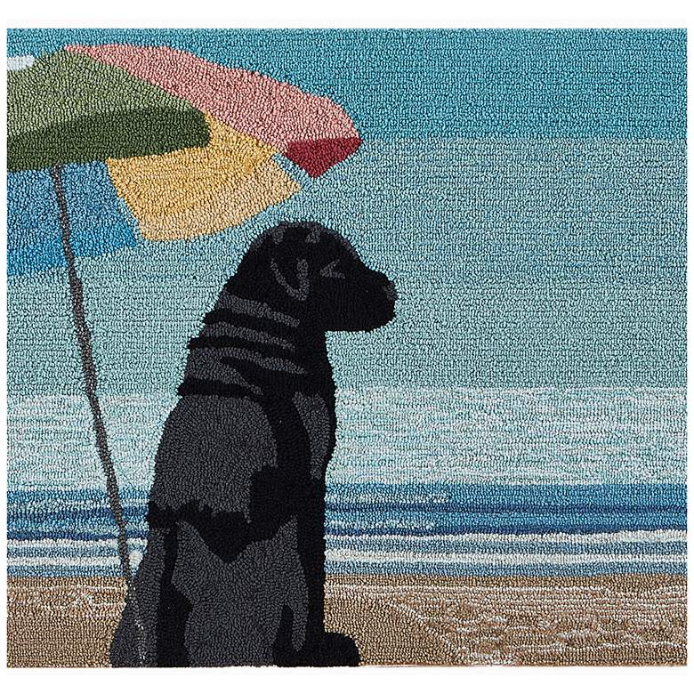 Image 1 Liora Manne Frontporch Parasol And Pup Indoor/Outdoor Mat Multi 2'x3'