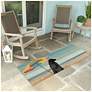 1_Liora Manne Frontporch Parasol And Pup Indoor/Outdoor Mat Multi 2'x5'