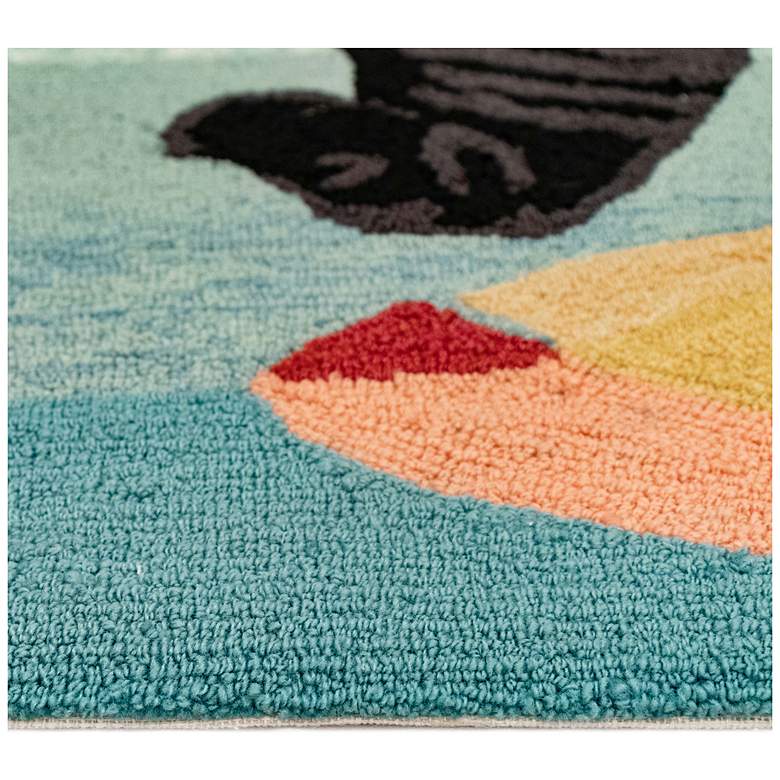 Image 6 Liora Manne Frontporch Parasol And Pup Indoor/Outdoor Mat Multi 2'x5' more views