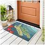 Thumbnail1 of Liora Manne Frontporch Sea Turtle Indoor/Outdoor Mat Ocean 1'8"x2'6"