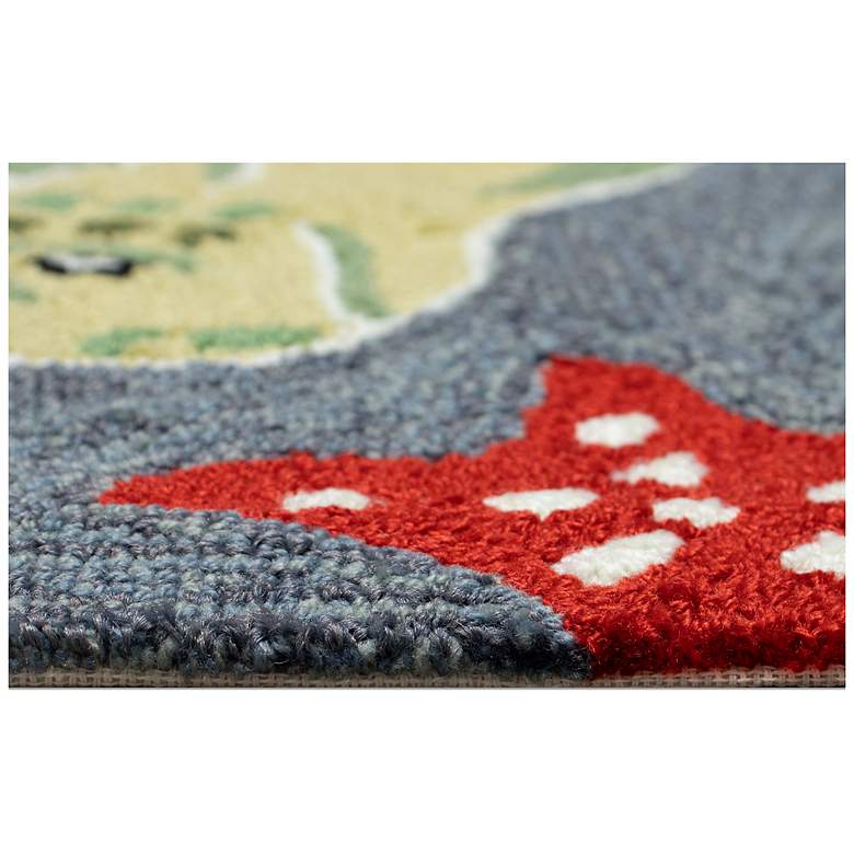 Image 6 Liora Manne Frontporch Sea Turtle Indoor/Outdoor Mat Ocean 1'8"x2'6" more views