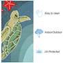 Thumbnail4 of Liora Manne Frontporch Sea Turtle Indoor/Outdoor Mat Ocean 2'x3' more views