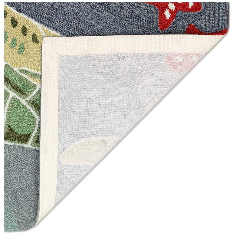 Image 5 Liora Manne Frontporch Sea Turtle Indoor/Outdoor Mat Ocean 2'x5' more views