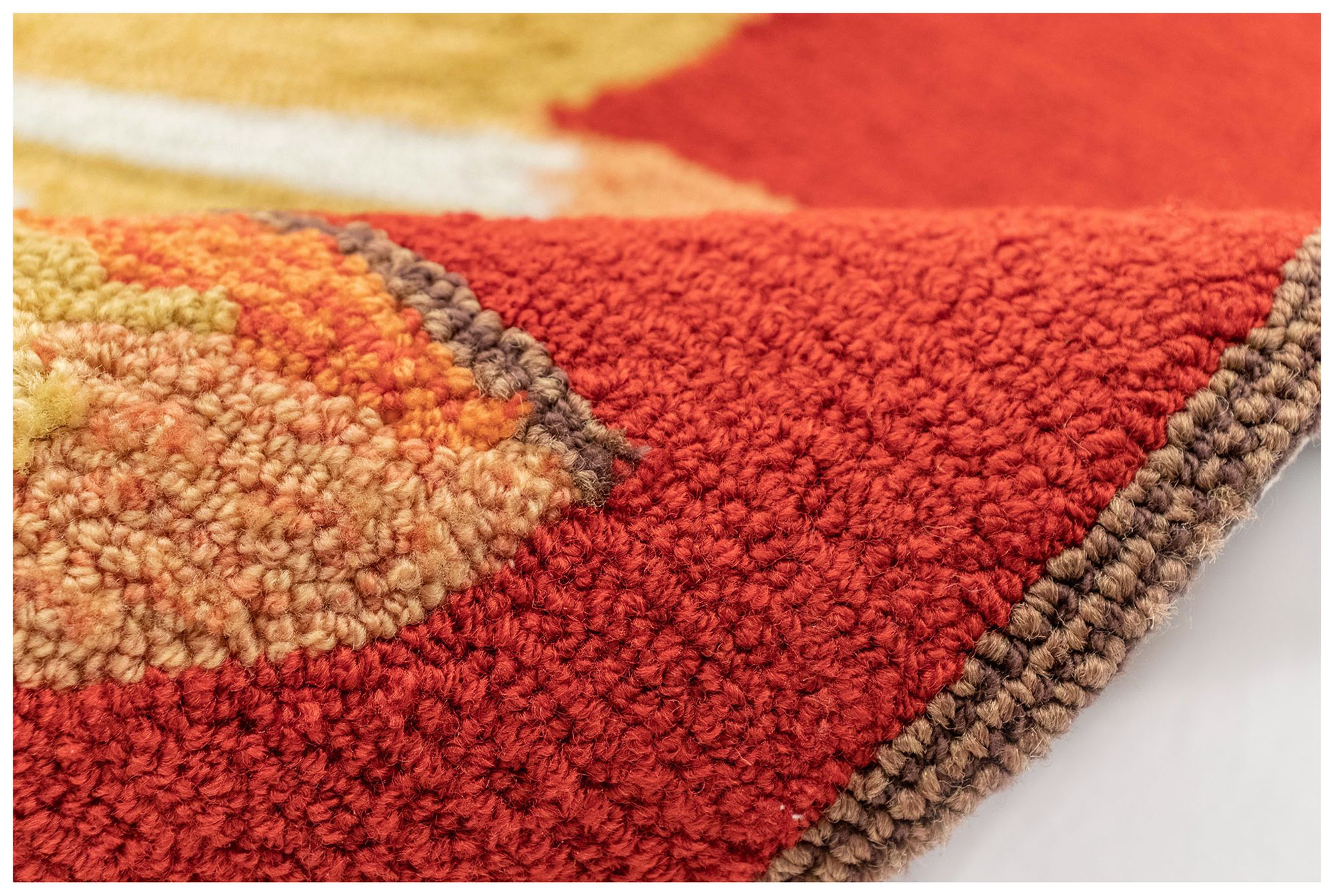 Liora Manne Frontporch Sunflower Indoor/Outdoor Mat Red 1'8"x2'
