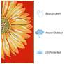 4_Liora Manne Frontporch Sunflower Indoor/Outdoor Mat Red 1'8"x2'6" more views