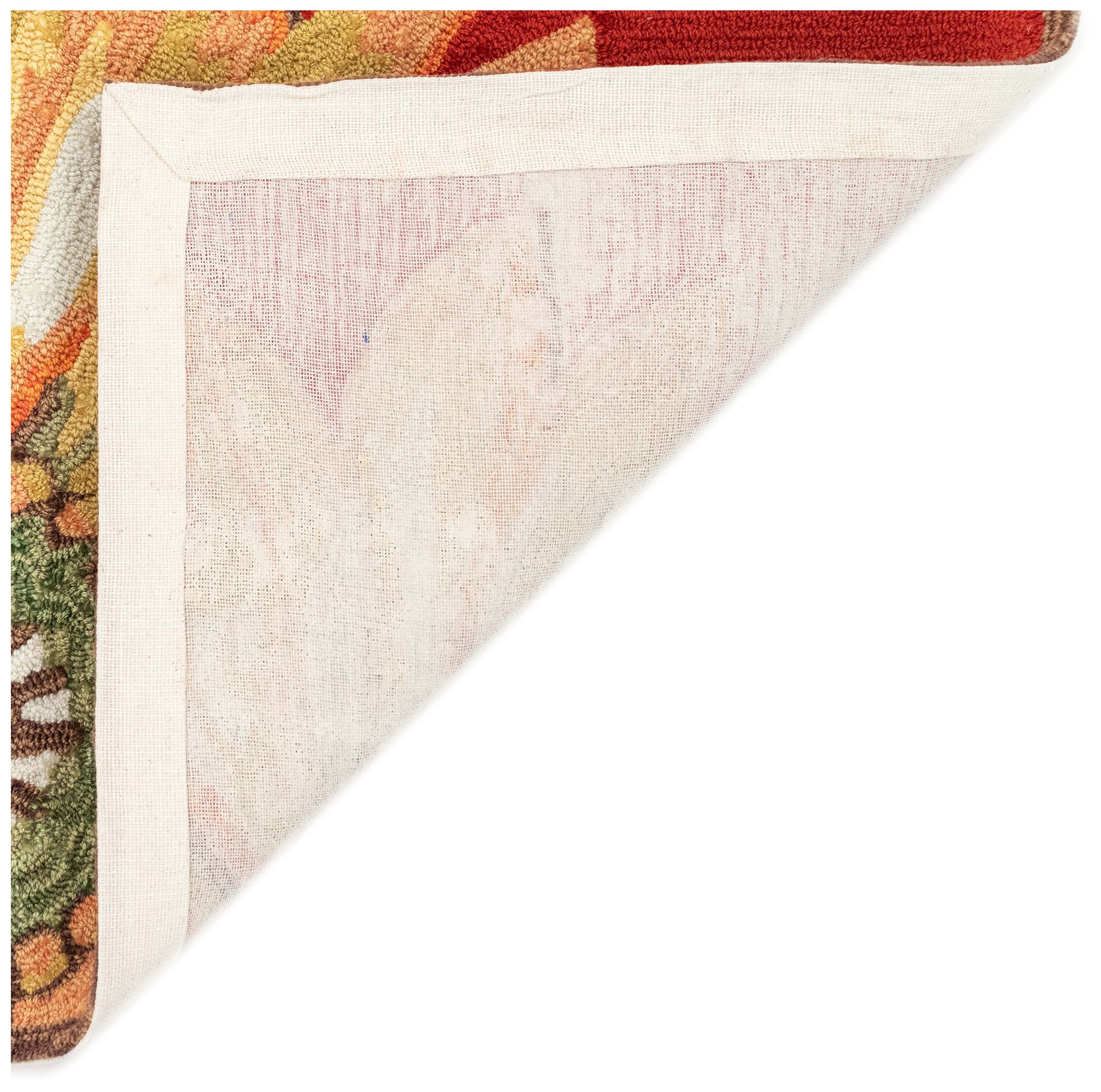 Liora Manne Frontporch Sunflower Indoor/Outdoor Mat Red 2'x3'