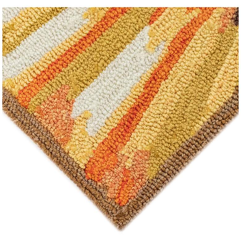 Image 6 Liora Manne Frontporch Sunflower Indoor/Outdoor Mat Yellow 3' Round more views