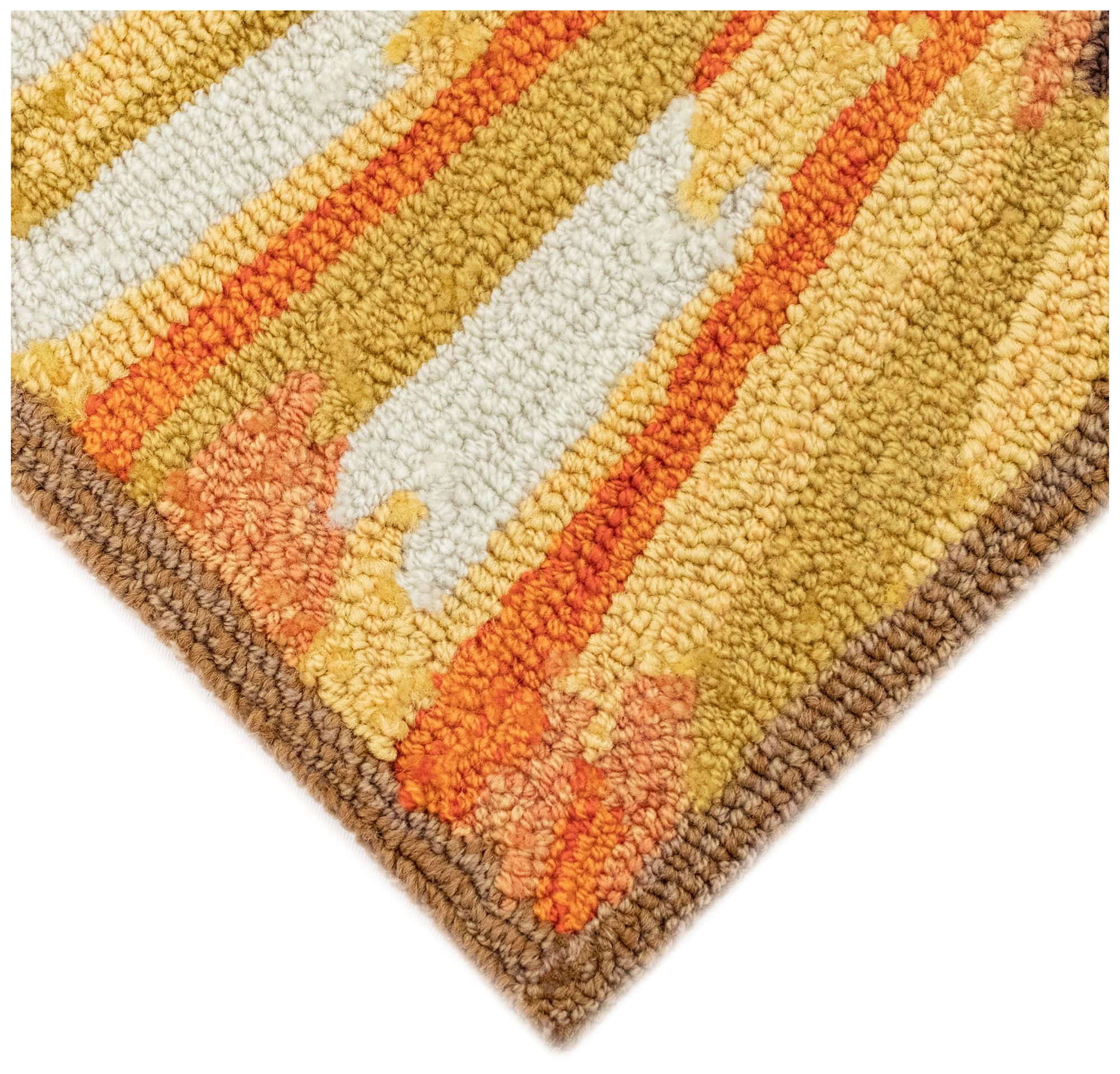 Liora Manne Frontporch Sunflower Indoor/Outdoor Mat Yellow 5' Round