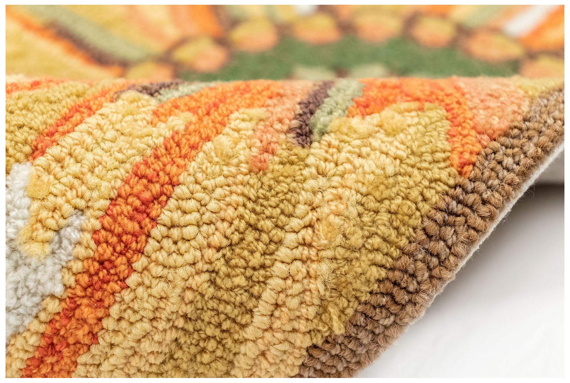 Liora Manne Frontporch Sunflower Indoor/Outdoor Mat Yellow 5' Round