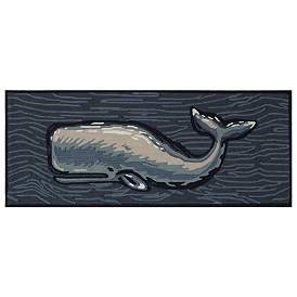 Image2 of Liora Manne Frontporch Whale Indoor/Outdoor Mat Ocean 2'x5'