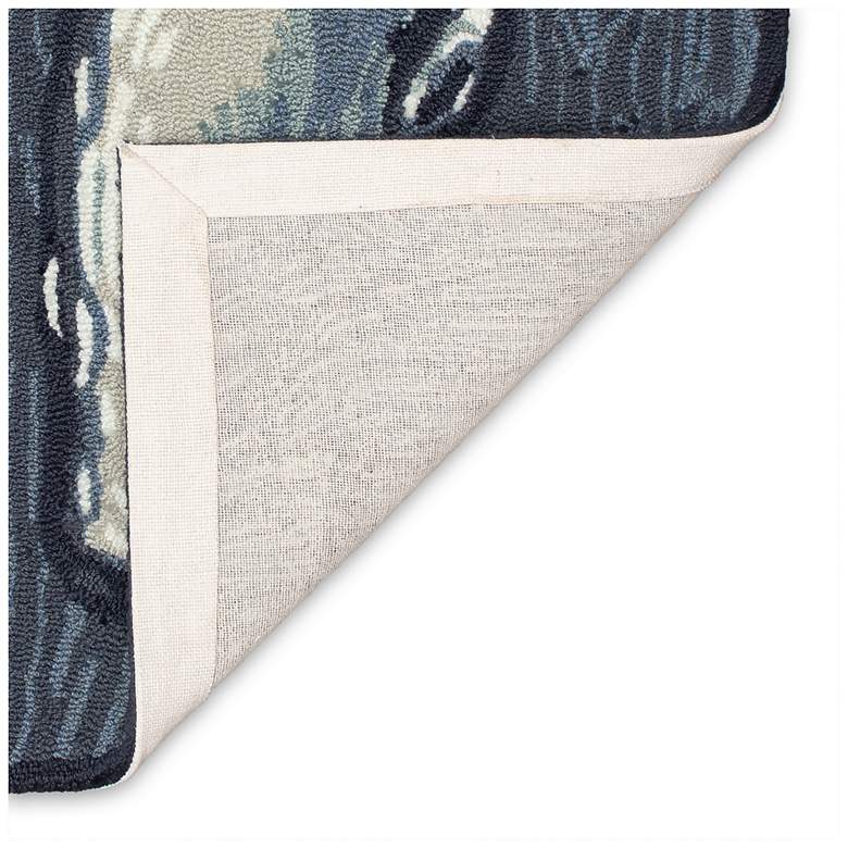 Image 5 Liora Manne Frontporch Whale Indoor/Outdoor Mat Ocean 3' Round more views