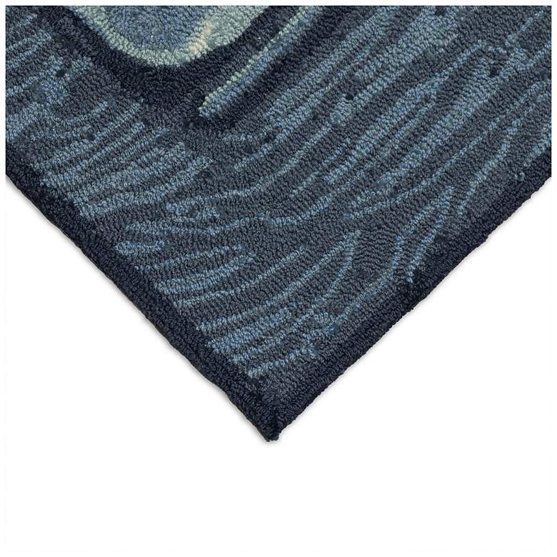 Image 6 Liora Manne Frontporch Whale Indoor/Outdoor Mat Ocean 3' Round more views