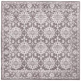 Image1 of Liora Manne Malibu Kashan Indoor/Outdoor Rug Silver 7'10" Square